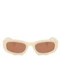 Miu Miu Eyewear geometric-frame sunglasses - Neutrals
