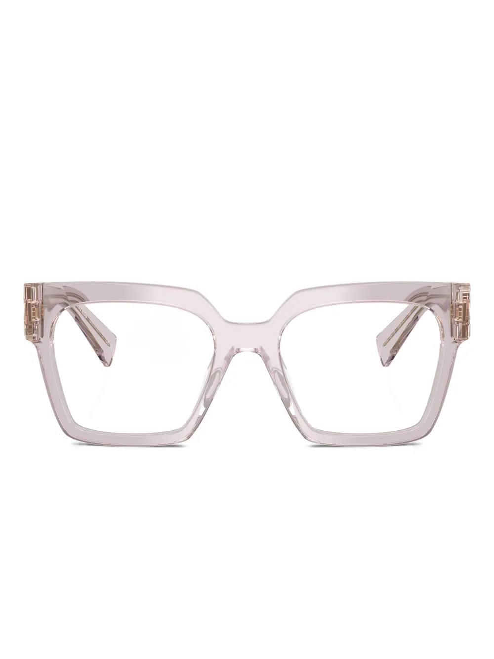 Miu Miu Eyewear lunettes de vue carrées à logo | rose | Image 1