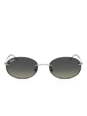 Ray-Ban オーバルフレーム サングラス | ブラック | FARFETCH JP