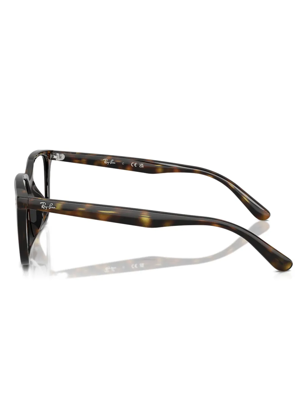 Ray Ban Square-frame Glasses In Brown