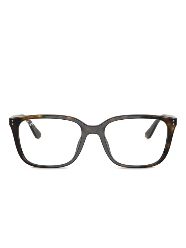 Ray-Ban スクエアメガネフレーム | ブラック | FARFETCH JP