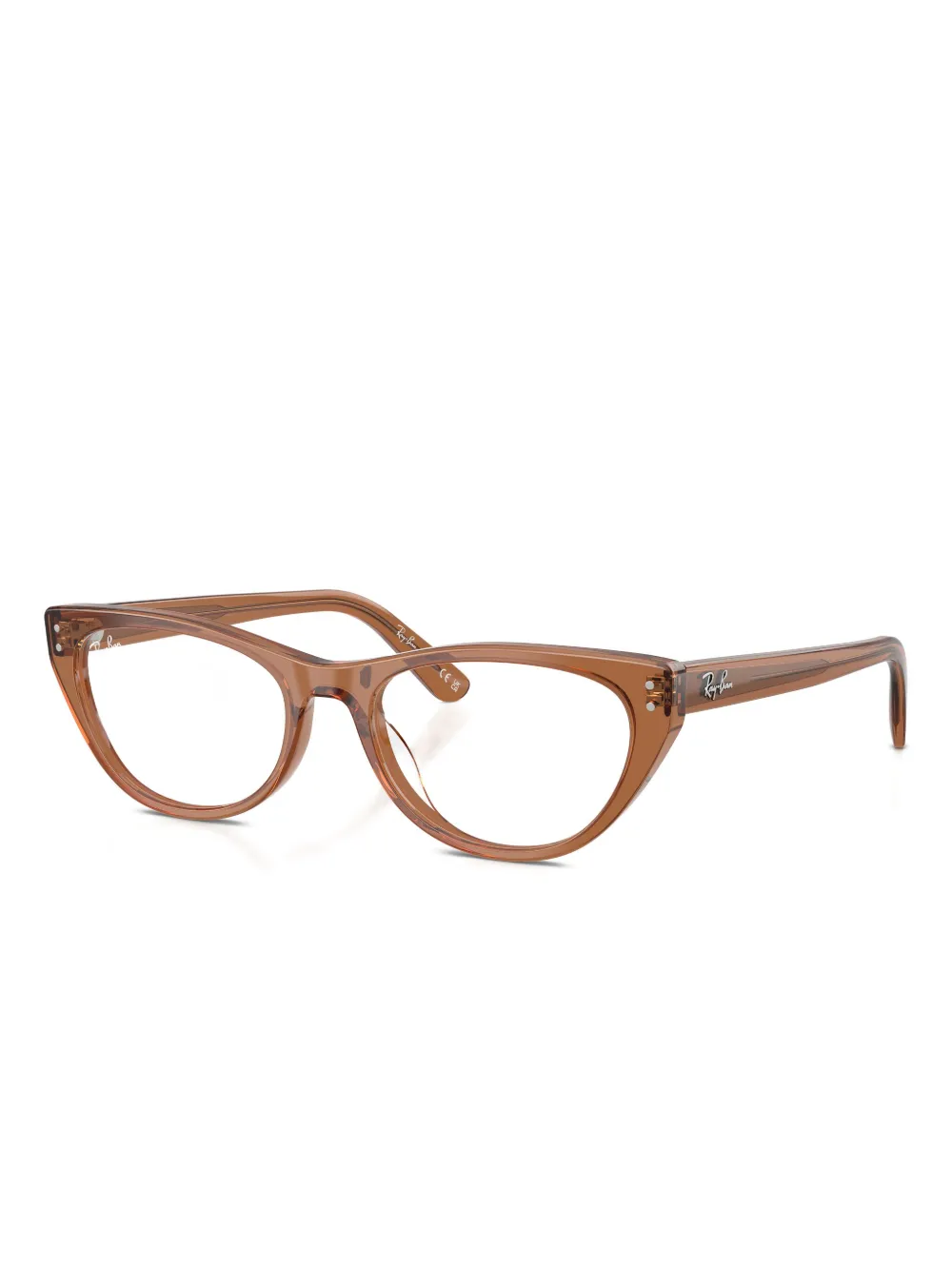 Ray Ban Cat-eye Glasses In Brown