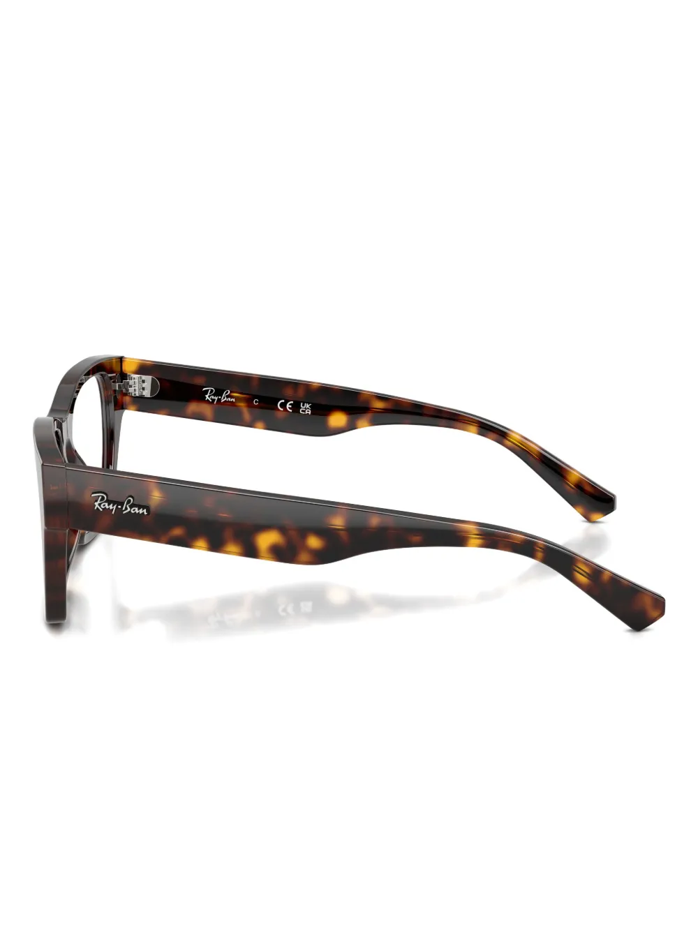 Ray Ban Square-frame Glasses In Brown