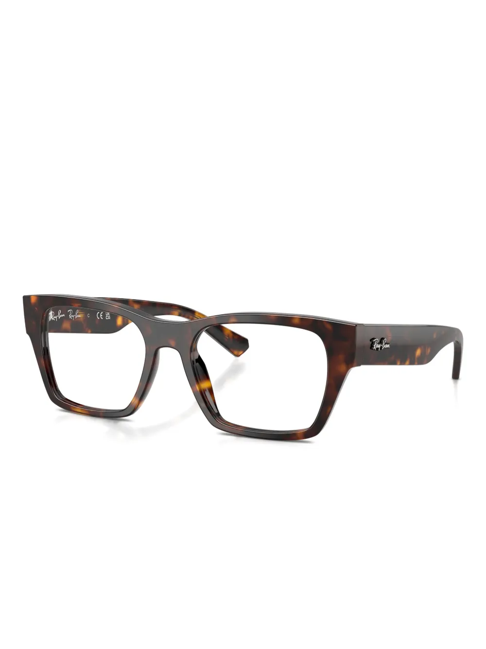 Ray Ban Square-frame Glasses In Brown