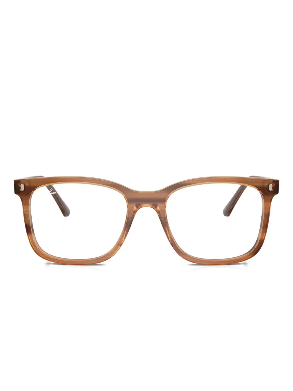 Ray Ban Square-frame Glasses In Brown