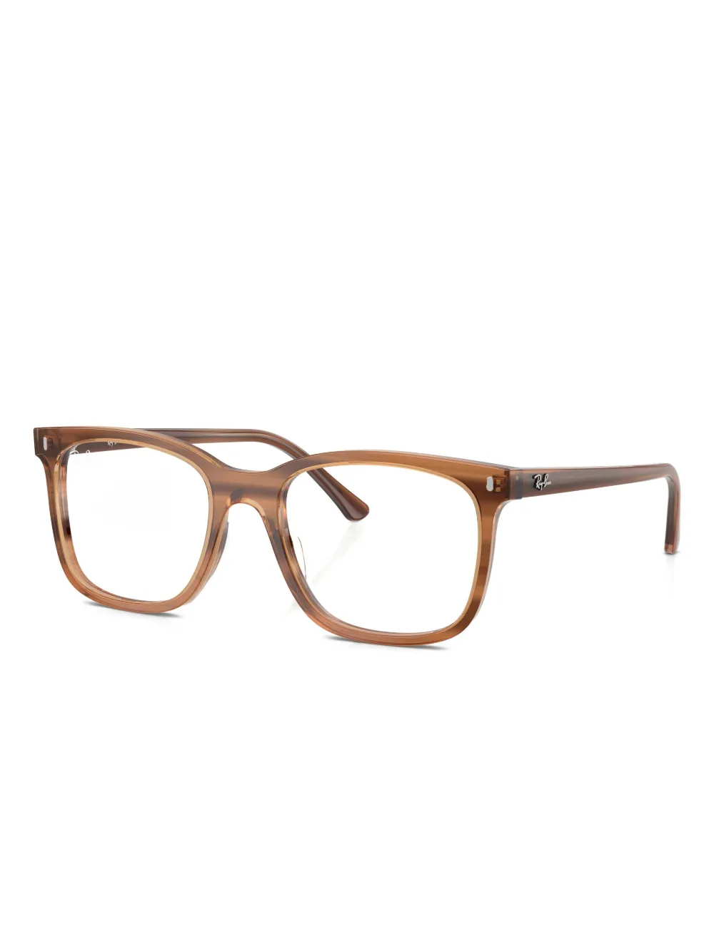 Ray Ban Square-frame Glasses In Brown