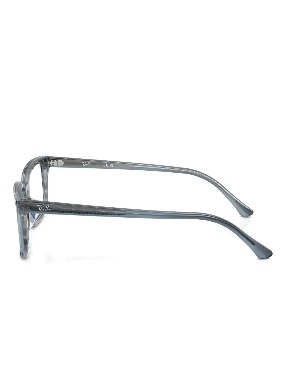 Ray Ban Rectangle-frame Glasses In Gray