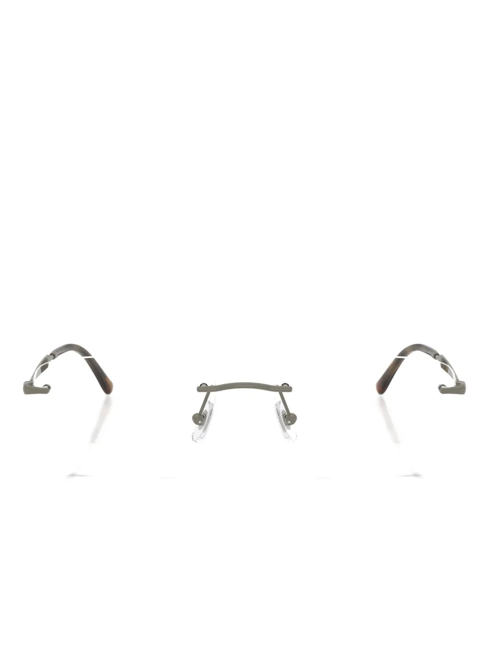 Ray Ban Rectangle-frame Glasses In Gray