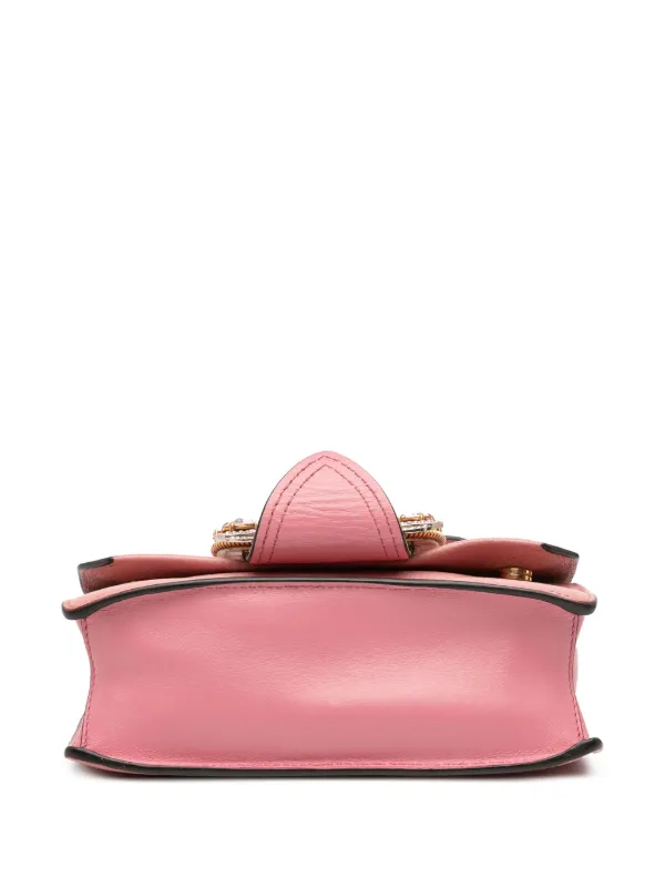 Miu Miu Pre-Owned 2010-2025 Goatskin Madras Soft Calf Crystal