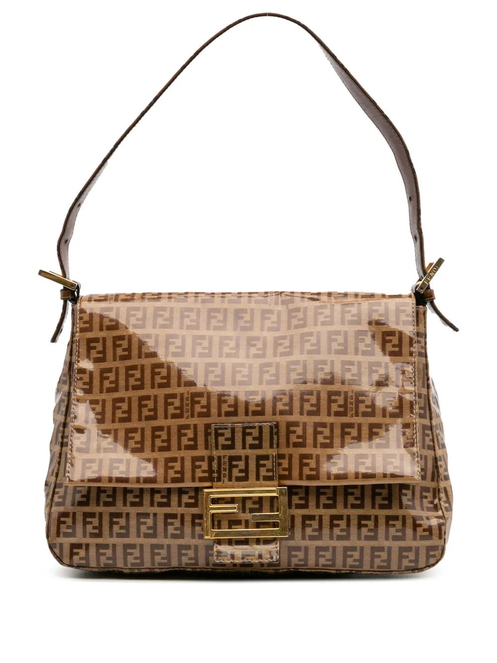 Fendi Pre-Owned 2021-2025 Zucchino Crystal Mamma Forever shoulder bag Fendi Pre-Owned 2021-2025 Zucchino Crystal Mamma Forever shoulder bag