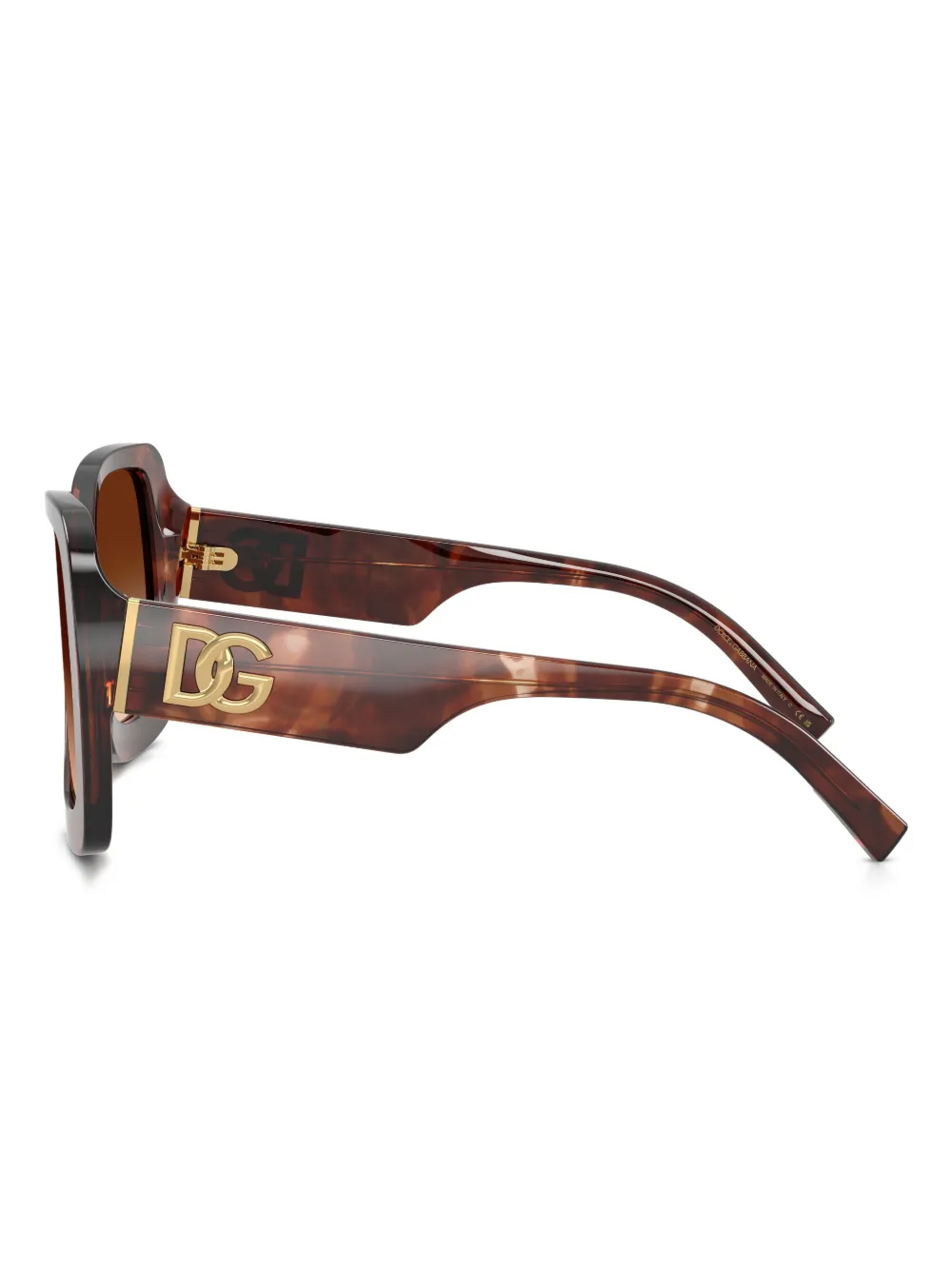 Dolce & Gabbana Sonnenbrille Mit Geometrischem Gestell In Brown