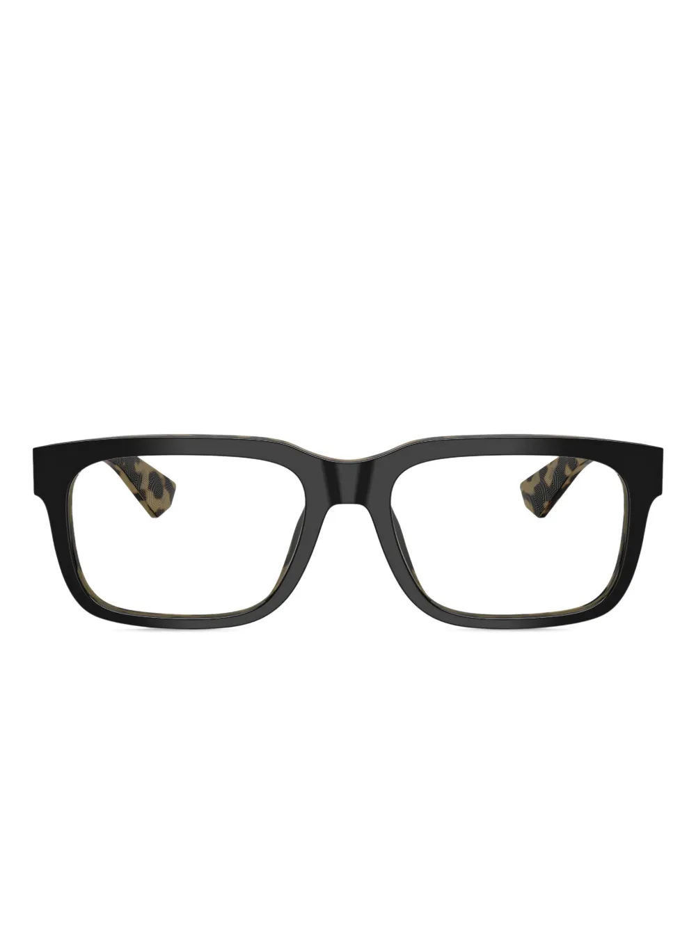 Dolce & Gabbana Eyewear square leopard-print glasses | Black | Image 1