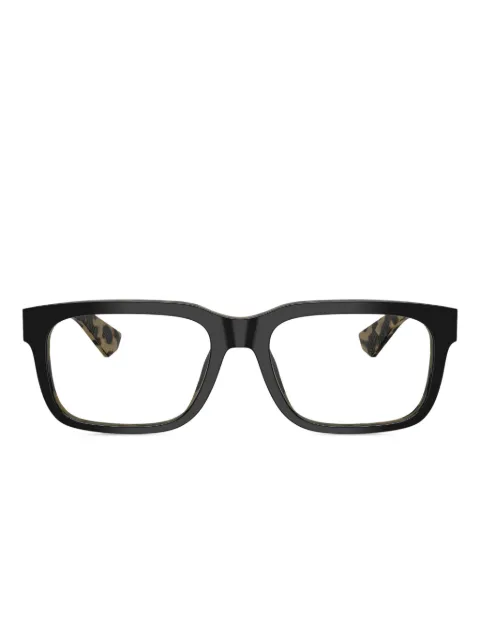 Dolce & Gabbana Eyewear lentes con armazón cuadrada y estampado de leopardo