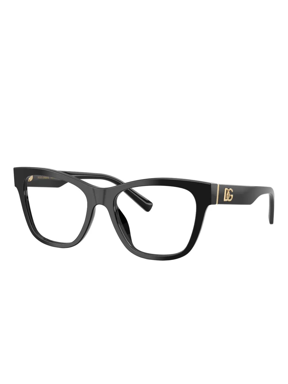 Dolce & Gabbana Brille Mit Geometrischem Gestell In Black
