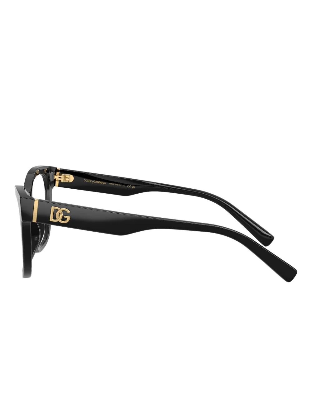 Dolce & Gabbana Brille Mit Geometrischem Gestell In Black