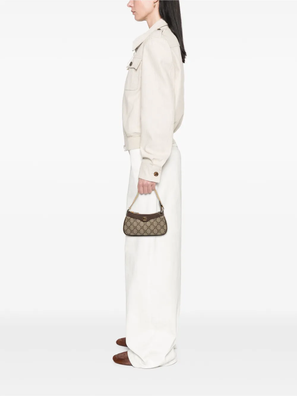 Gucci Pre-Owned 2016-2025 Small GG Supreme Ophidia shoulder bag | Pre-Owned | Image 2