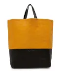 Celine Pre-Owned 2012 Small Bicolor Suede and Calfskin Vertical Cabas tote bag - Orange