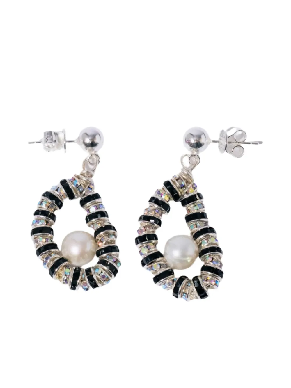Pearl Octopuss. Y Zebra Oysters earrings | Silver | Image 1