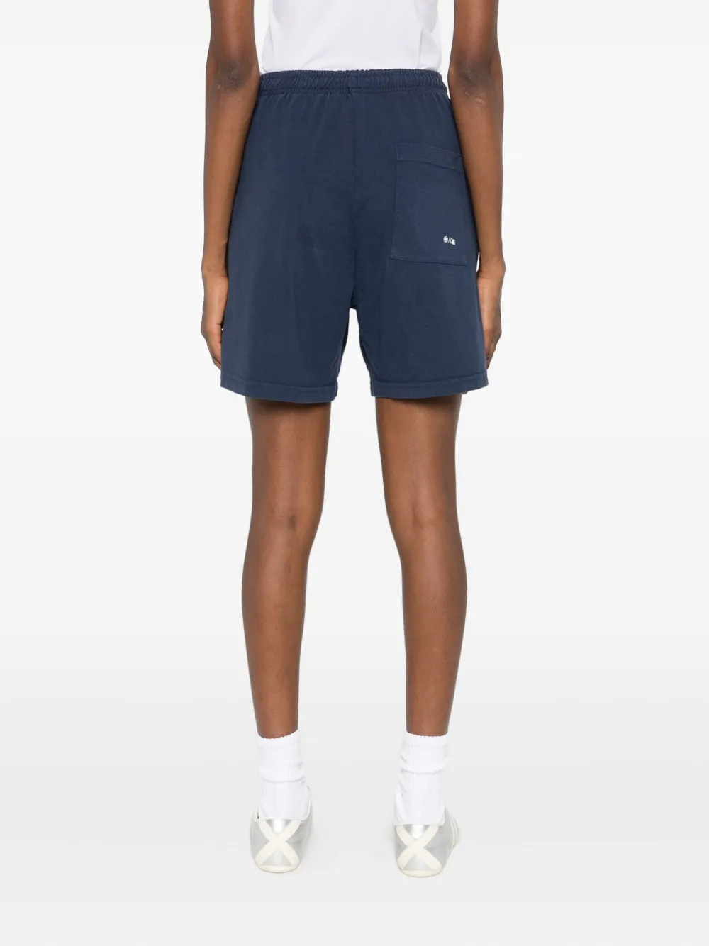 Sporty And Rich Elastic Waist Shorts In Blue
