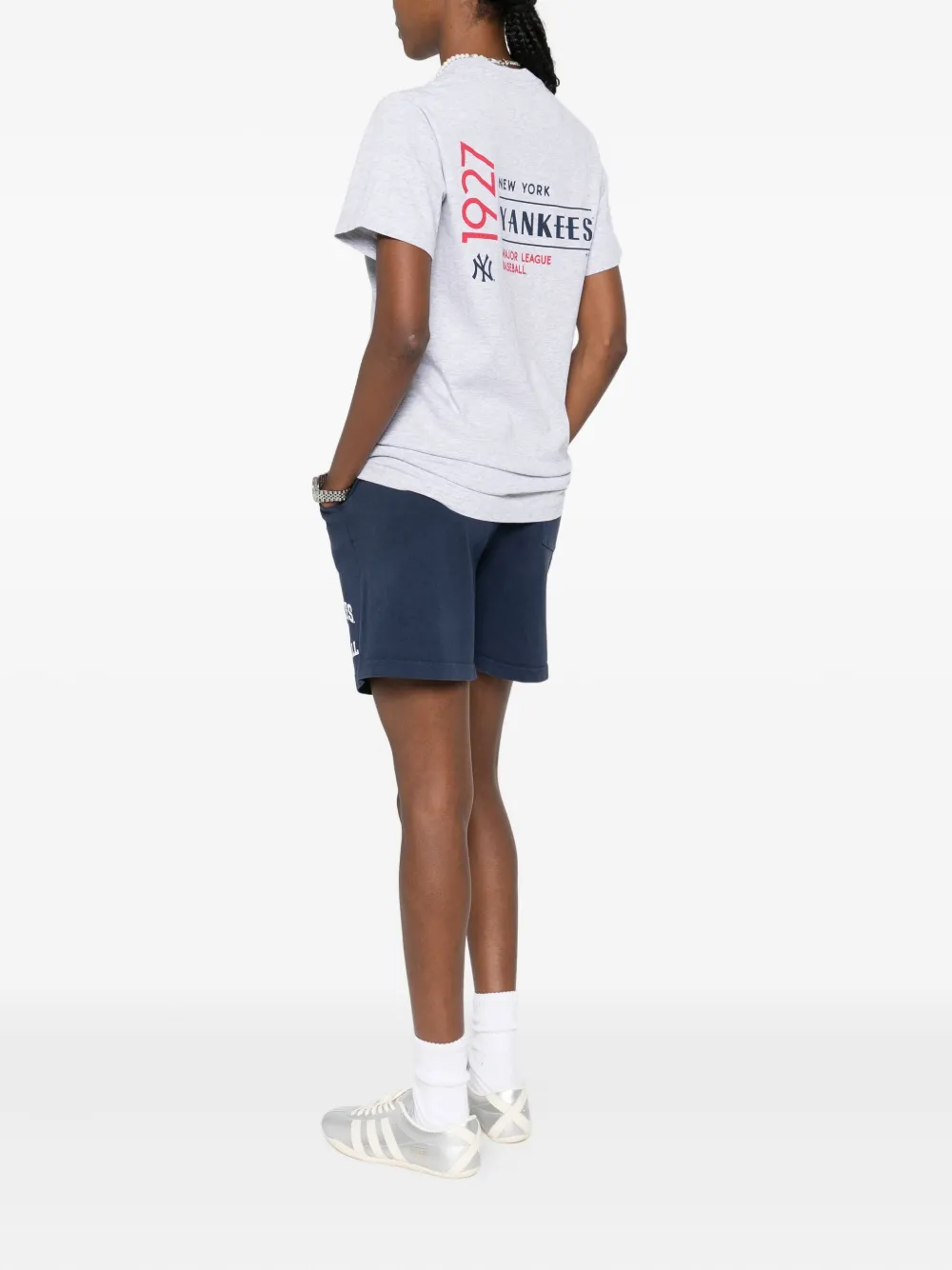 Sporty And Rich New York Yankees T-shirt In Gray