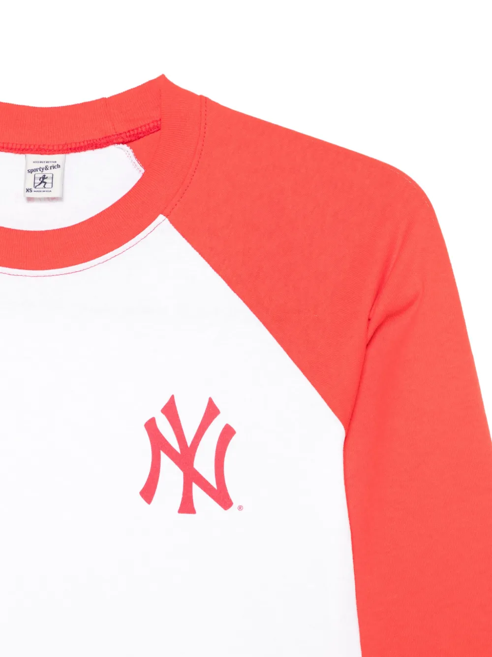Sporty & Rich Yankees Serif T-shirt Wit
