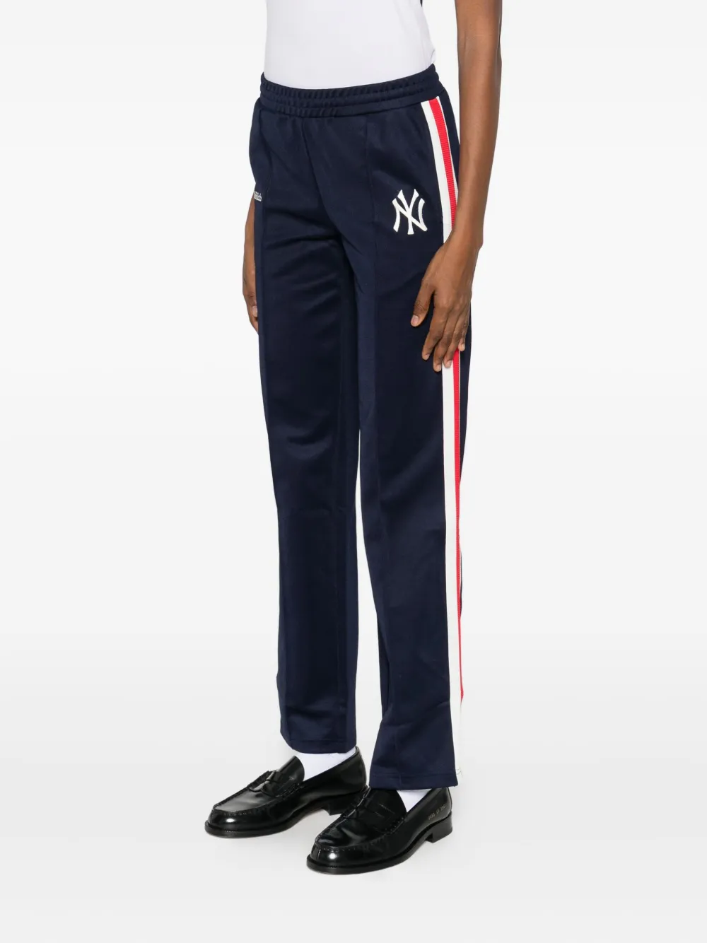 Sporty & Rich Gestreepte trainingsbroek Blauw