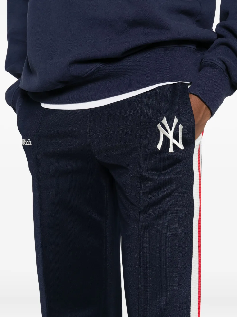 Sporty & Rich Gestreepte trainingsbroek Blauw