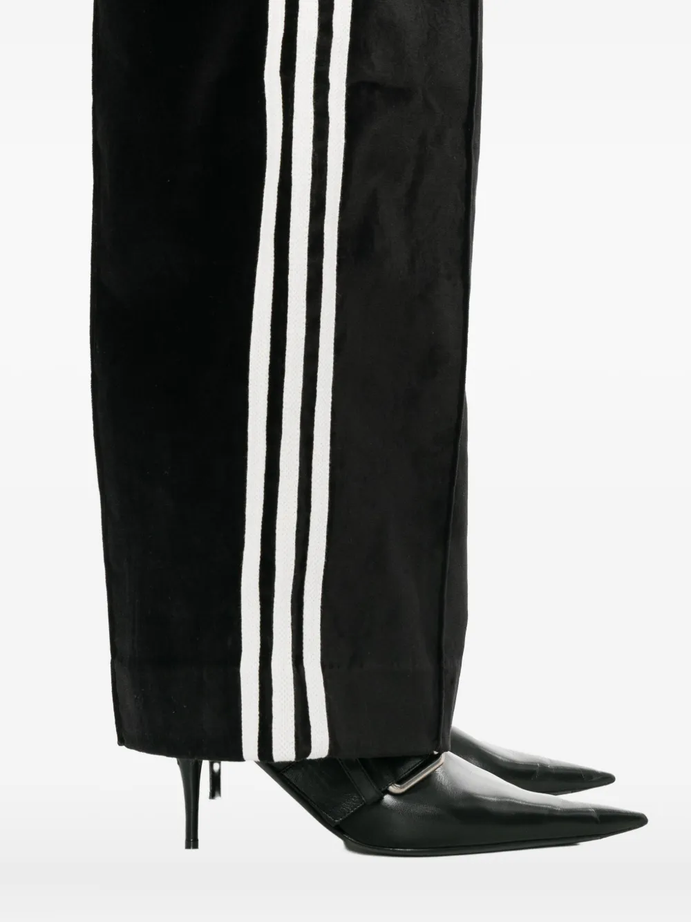 Adidas Originals Stripe-detailing Track Pants In Black