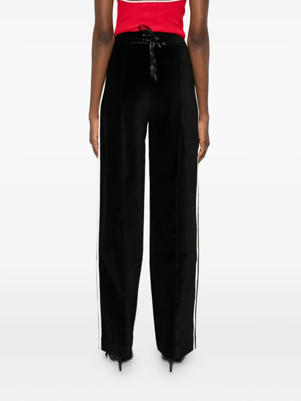 Adidas Originals Stripe-detailing Track Pants In Black