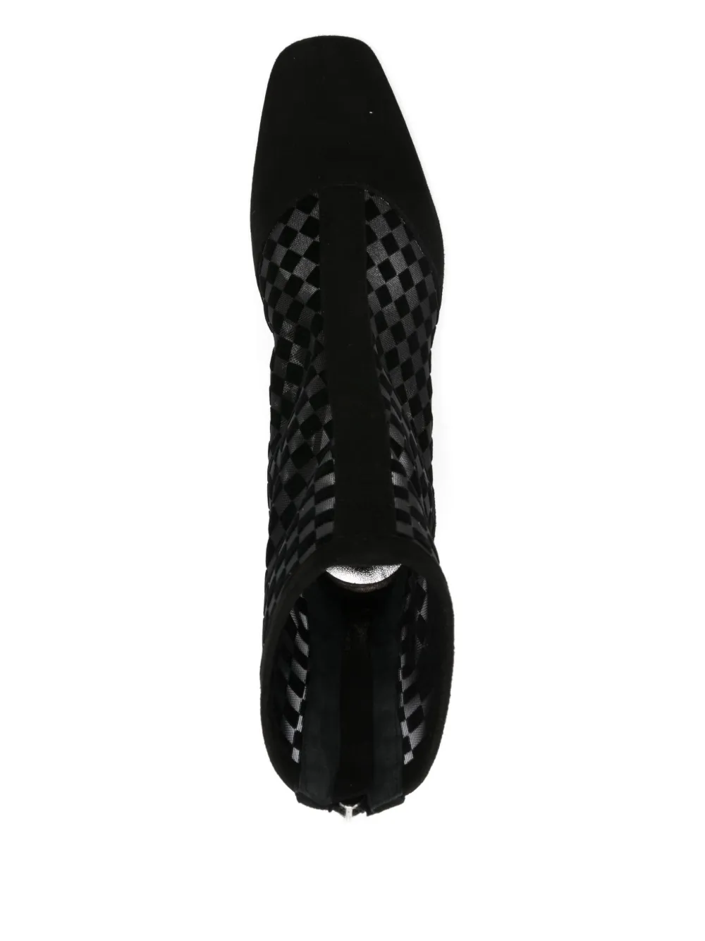 Carel Paris checkered ankle boots Zwart