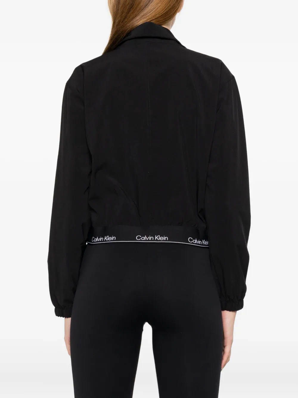 Calvin Klein Zip-up Jacket In Black