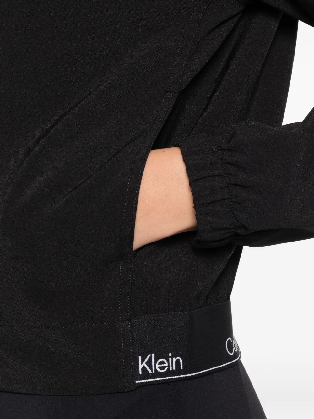 Calvin Klein Zip-up Jacket In Black