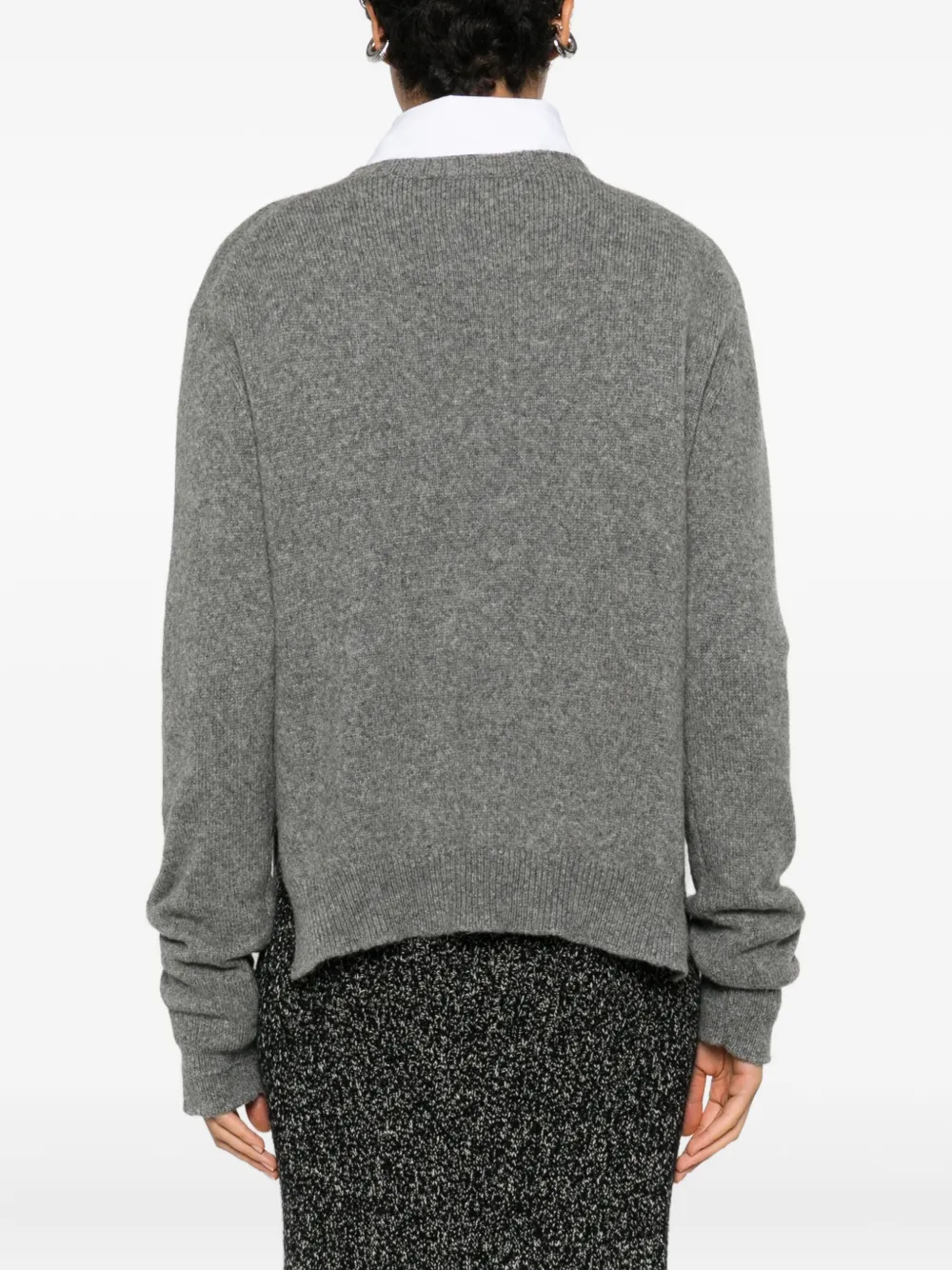 Plan C Crewneck Top In Gray