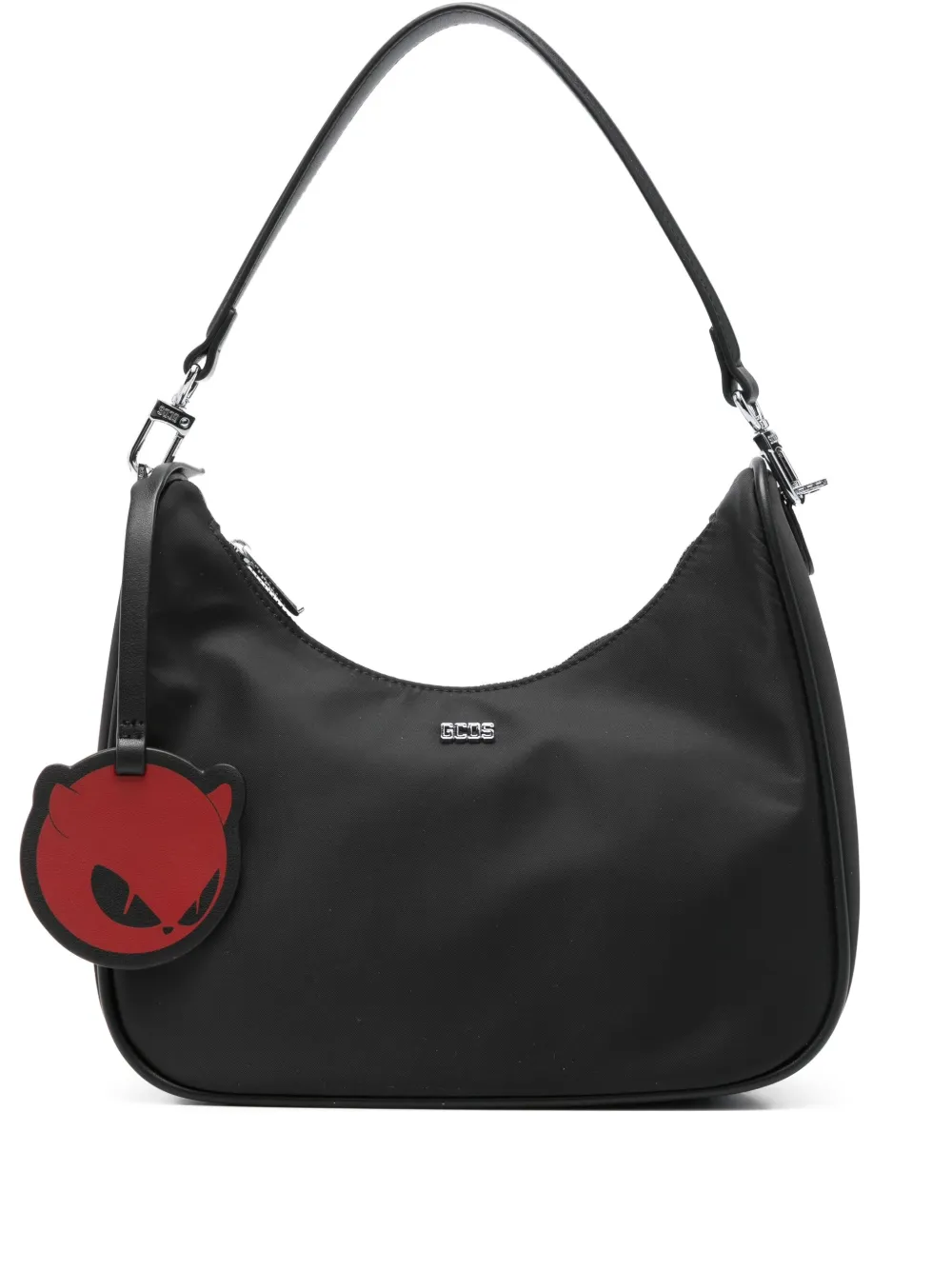 GCDS logo plaque shoulder bag | Black | Image 1