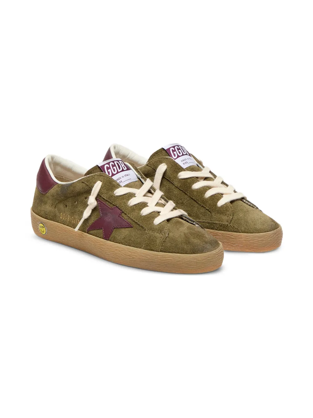 Golden Goose Kids Suède sneakers Groen