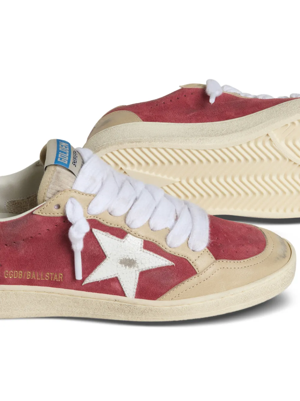 Golden Goose Ball Star suède sneakers Rood
