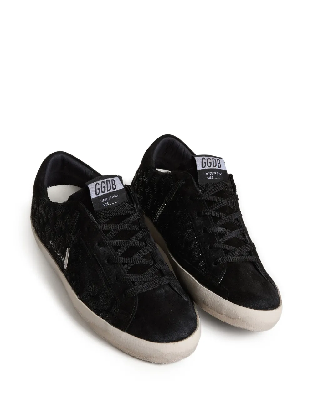 Golden Goose Super Star sneakers met kristallen Zwart