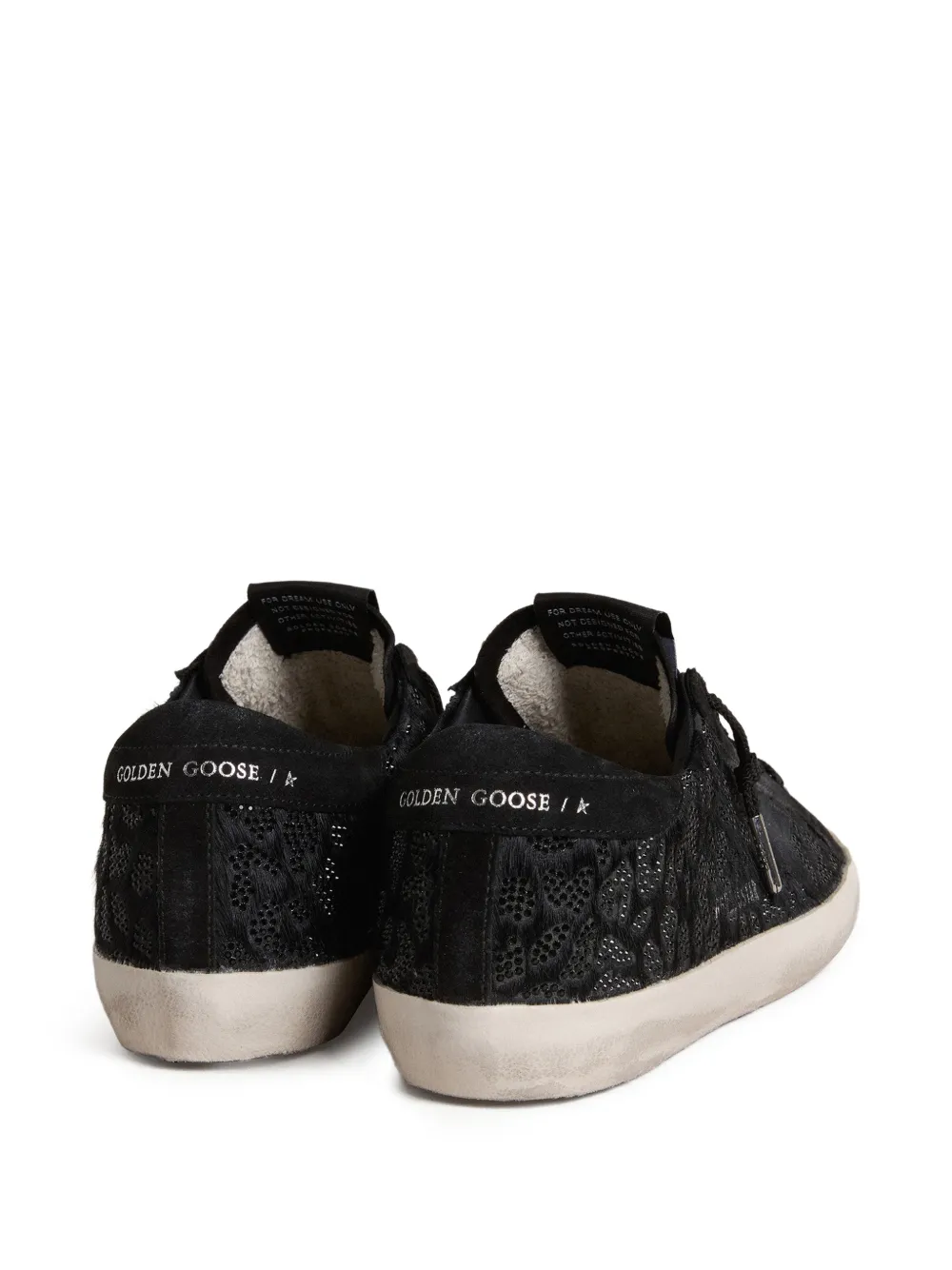 Golden Goose Super Star sneakers met kristallen Zwart