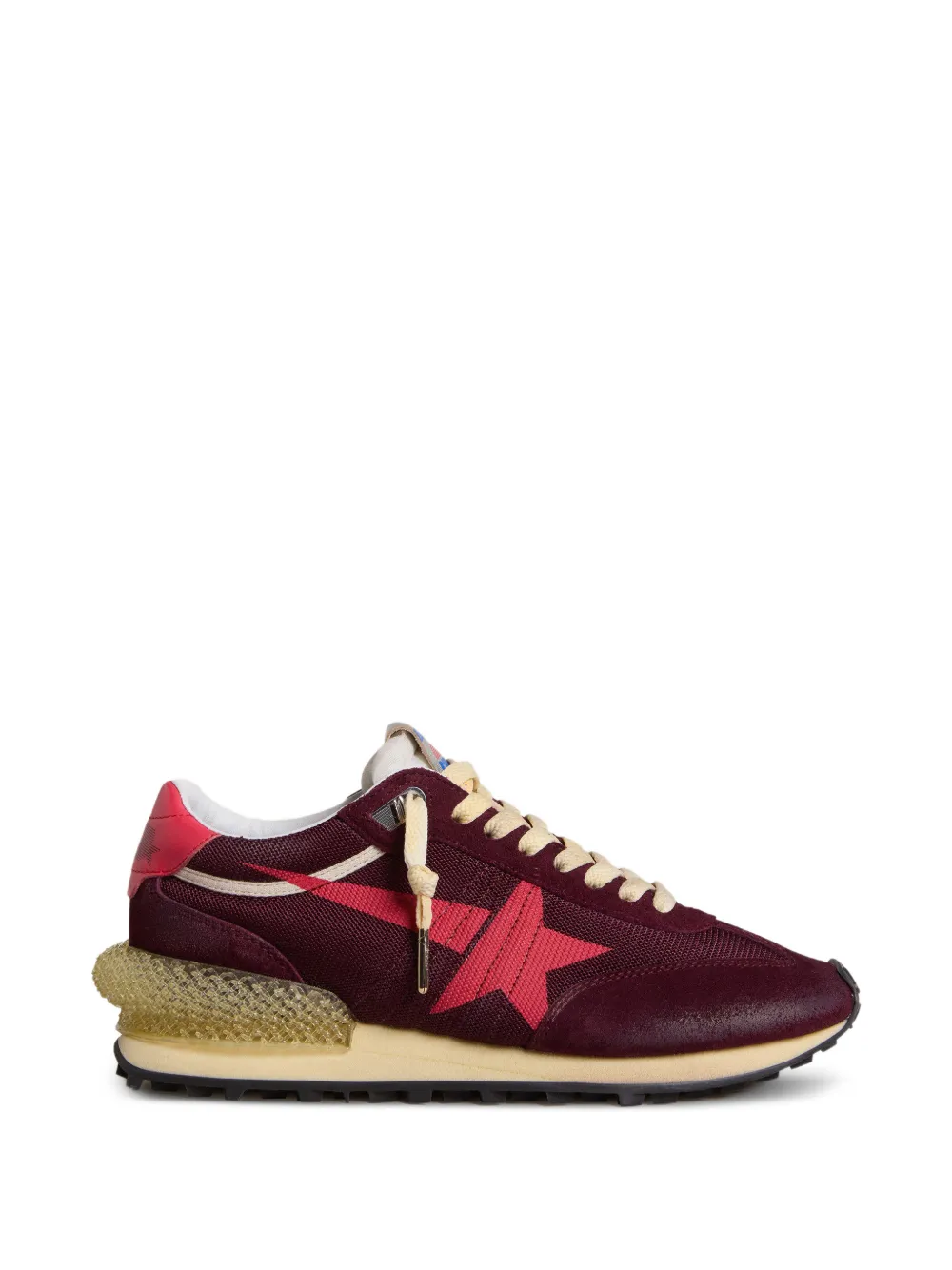 Golden Goose Marathon Mesh Star Sneakers In Red