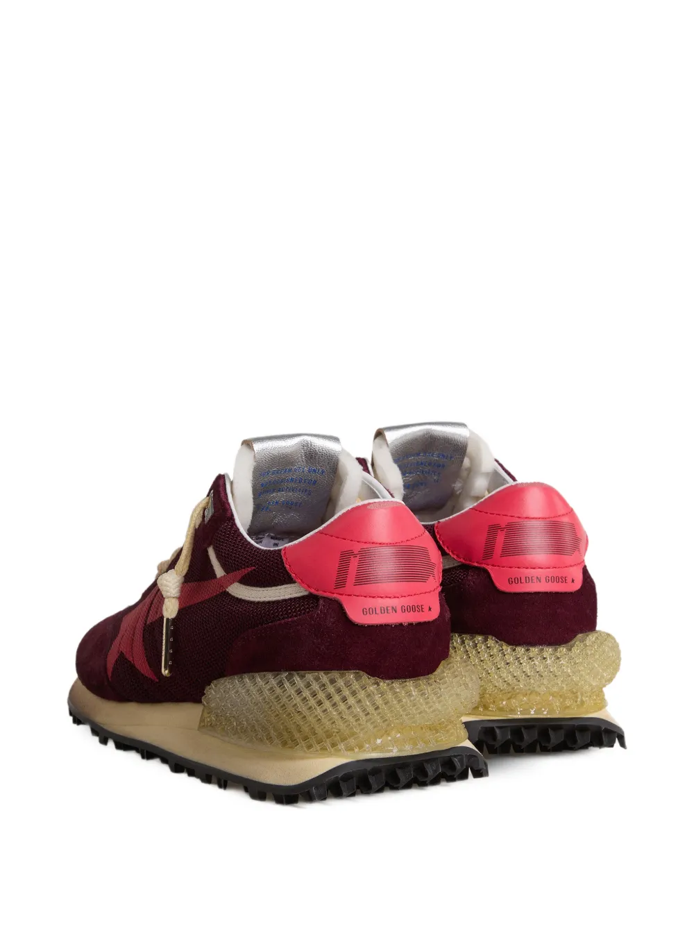 Golden Goose Marathon sneakers met mesh ster Rood