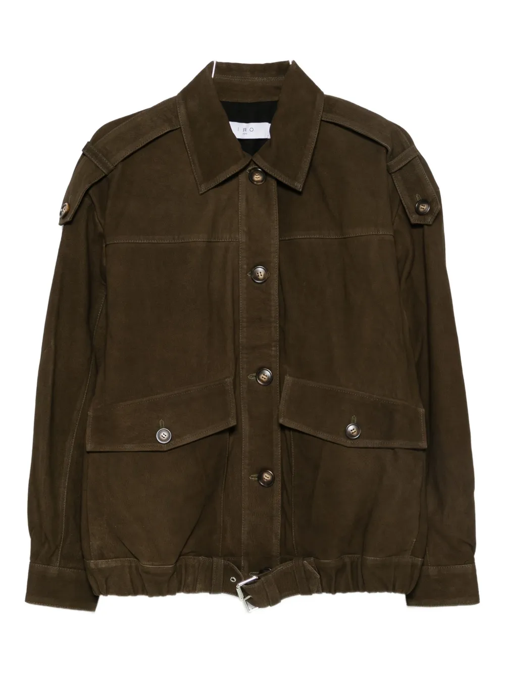 IRO leather jacket | Green | Image 1