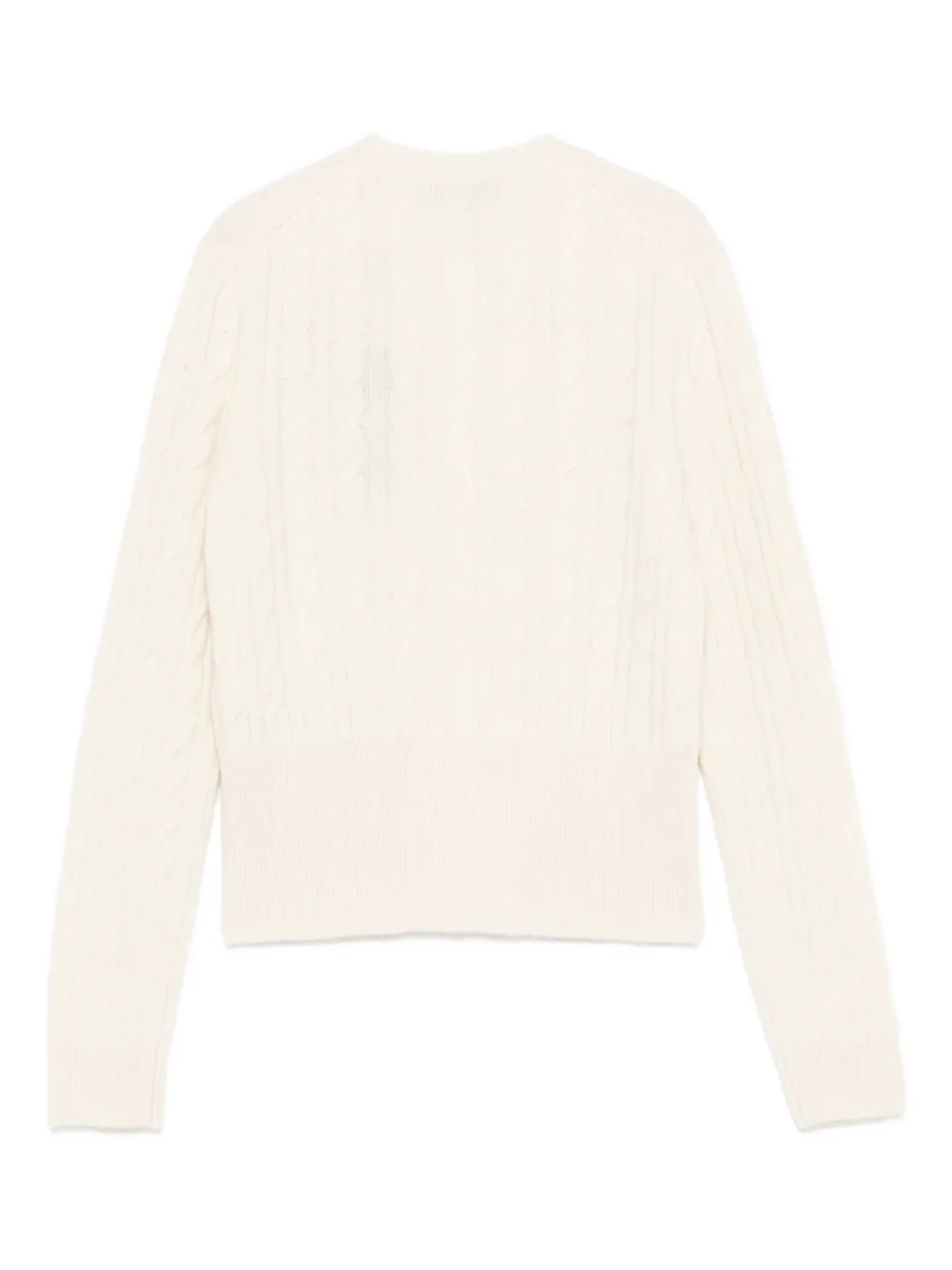 Lacoste Kabelgebreid vest Beige