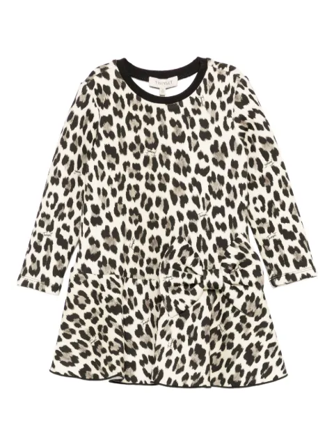 TWINSET Kids vestido con estampado de leopardo