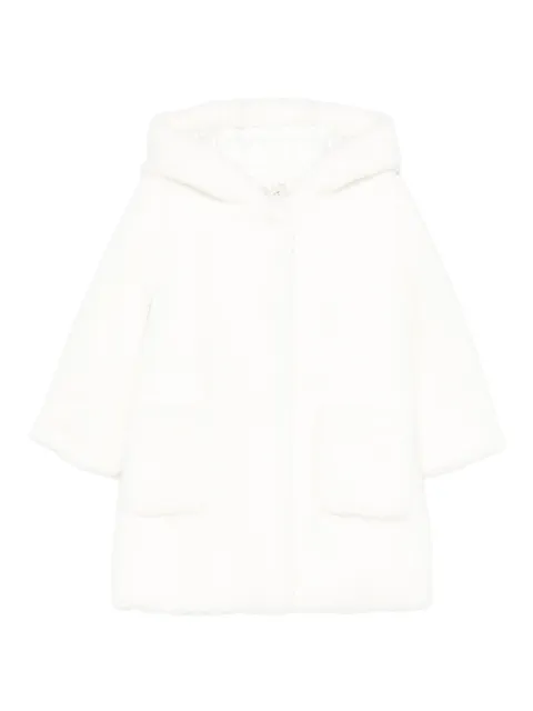 TWINSET Kids abrigo con capucha y bolsillo