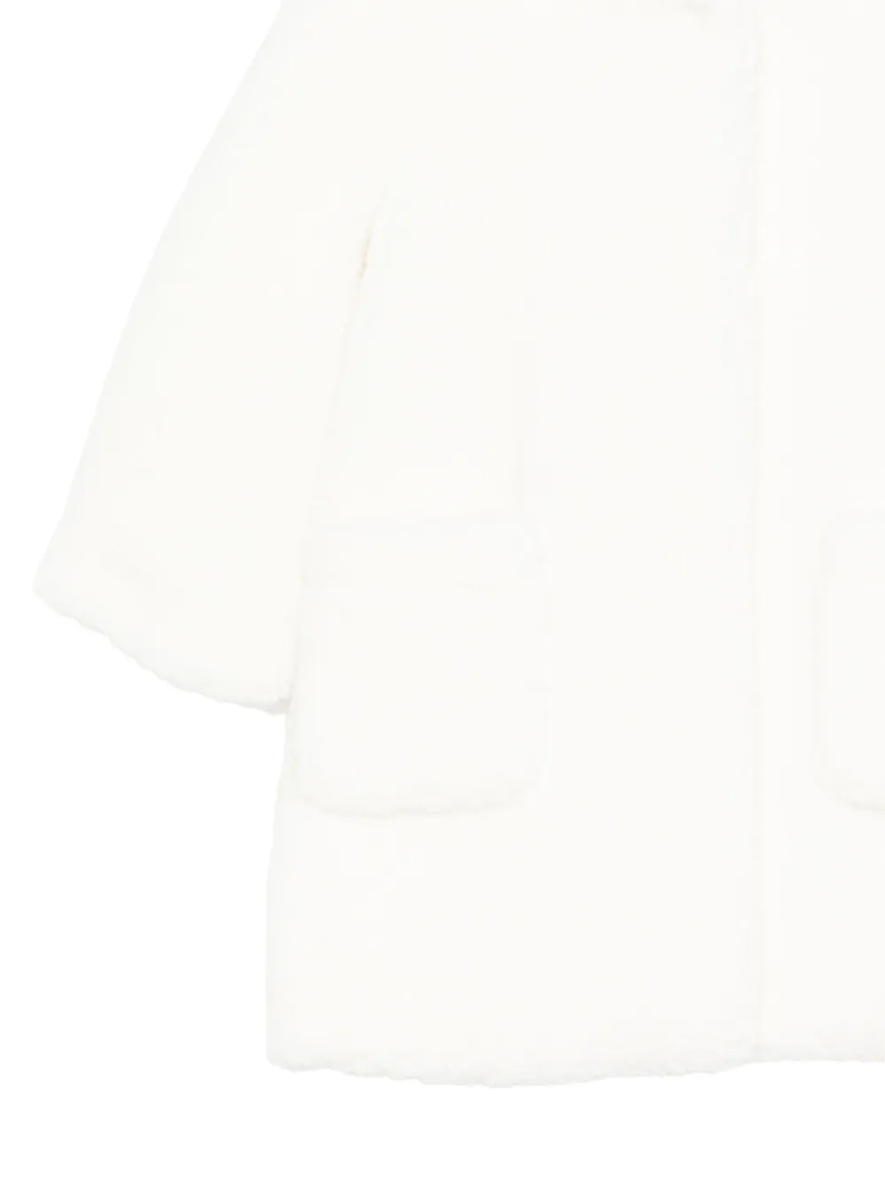 TWINSET Kids Jas met capuchon en klepzak Wit