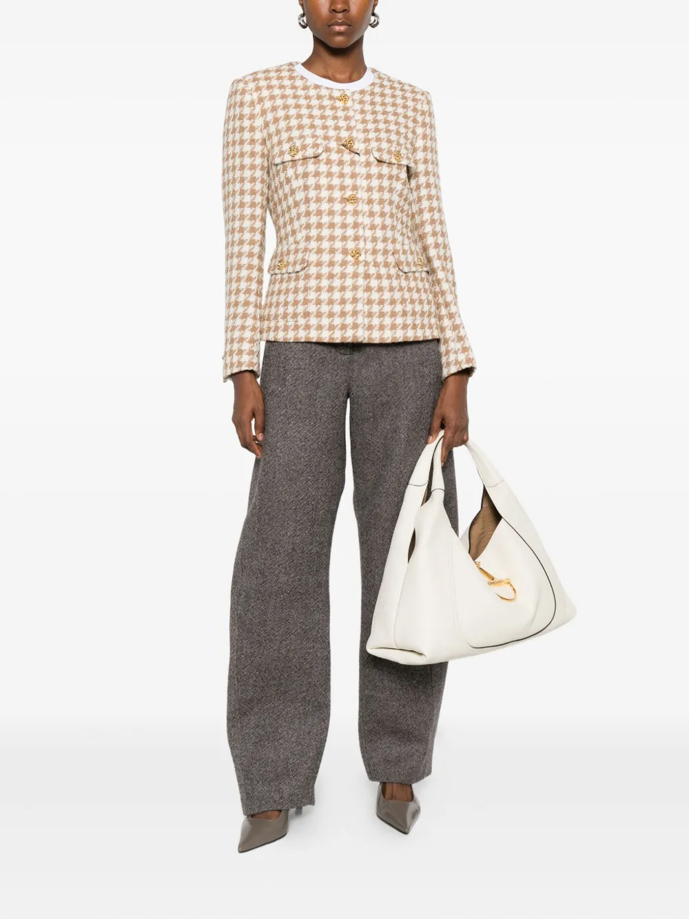 Tagliatore houndstooth button-fastening jacket | Fitted Jackets | Image 2