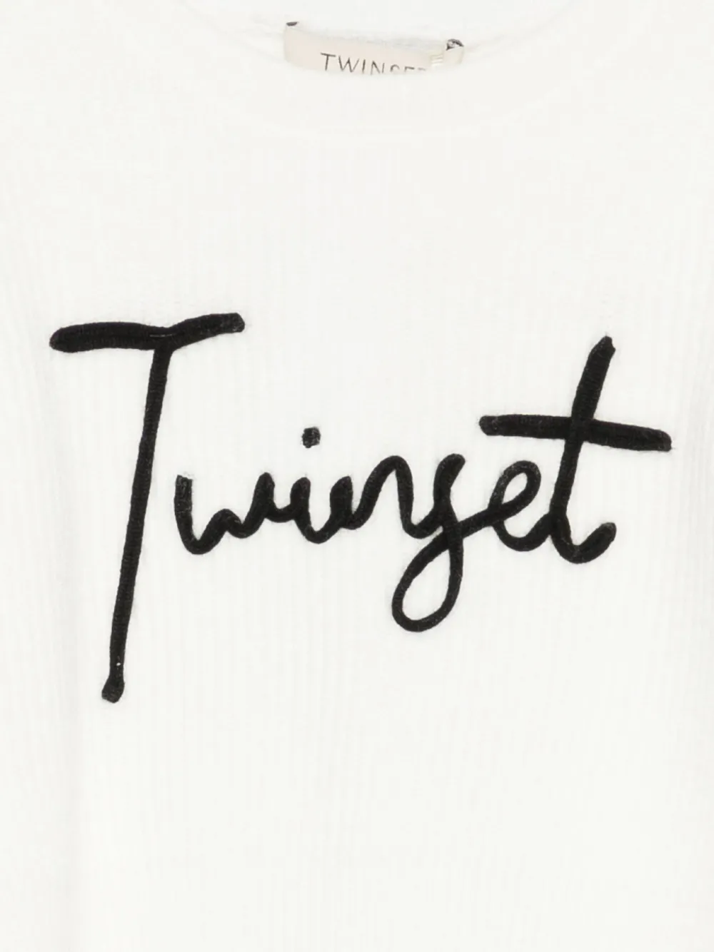TWINSET Kids Trui met geborduurd logo Wit