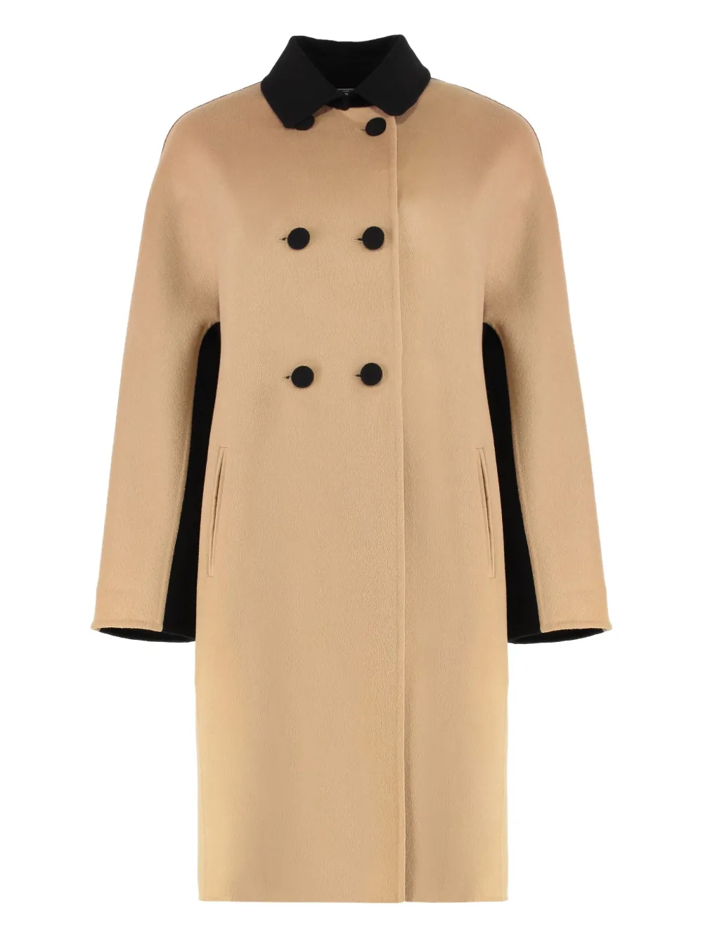Sartoria Milanese double-breasted coat | Neutrals | Image 1