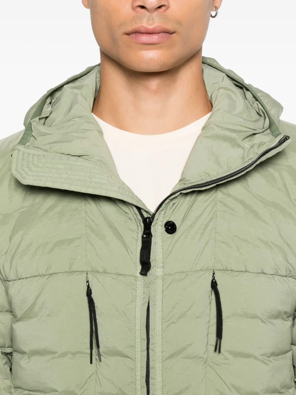 Stone Island Naadloos donsjack Groen