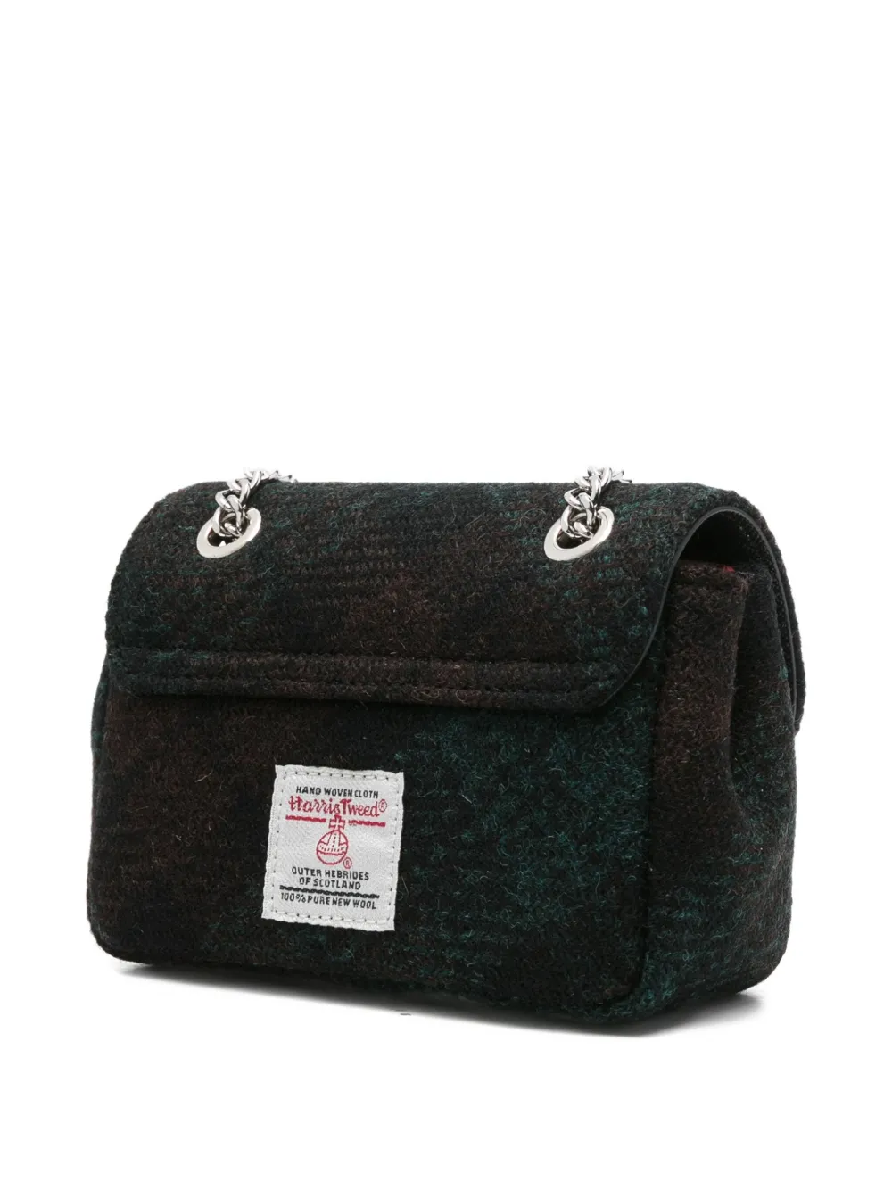 Vivienne Westwood Orb-plaque Chain Crossbody Bag In Green